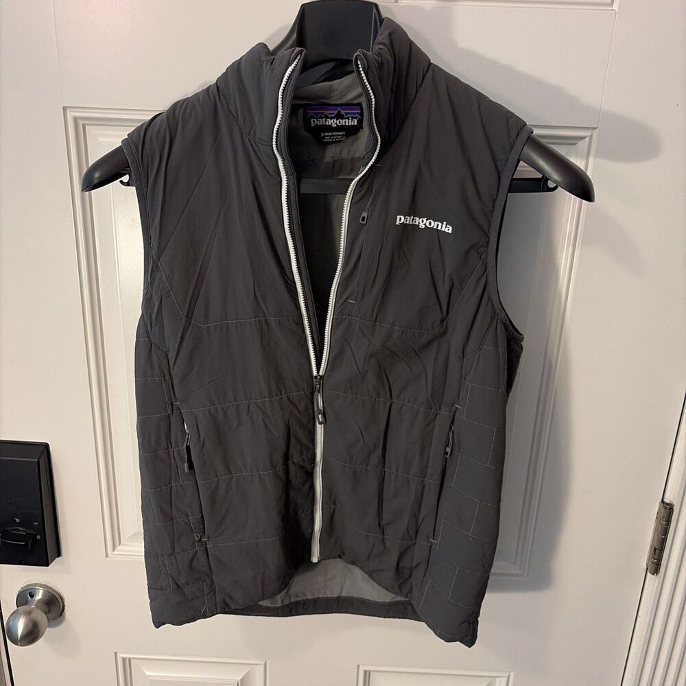 Patagonia Nano Air Vest Mens S Green Puffer Lightweight Full Zip